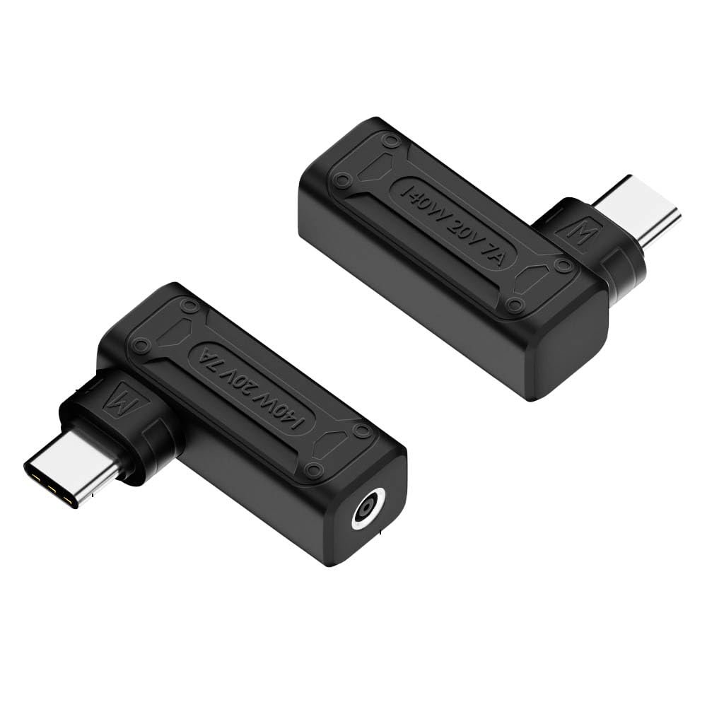 4.5mm to USB-C Adapter for Dell Laptop USB C Charger 65w 45w Latitude 5420 5520 7480 7490 7420 Chromebook 3100 XPS 13 15 DA65NM190 LA65NM190, for HP Spectre Elitebook x360 Elite x2 Envy 140W max