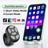 RIGENO Remote Control Scrolling Ring for Tiktok, Bluetooth Camera Shutter Remote Clicker, Smart Ring with Holder, Page Turner for Kindle App, ipad, iPhone, iOS, Android(Pink), Standard view 2
