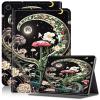 AIRWEE Case for Samsung Galaxy Tab A9+ Plus 11'', Adjustable Stand Galaxy Tab A9 Plus Case, PU Leather Cover with Auto Sleep/Wake for Galaxy Tab A9+/ A9 Plus SM-X210/X216/X218 Case, Wildflower Moon view 1