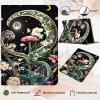 AIRWEE Case for Samsung Galaxy Tab A9+ Plus 11'', Adjustable Stand Galaxy Tab A9 Plus Case, PU Leather Cover with Auto Sleep/Wake for Galaxy Tab A9+/ A9 Plus SM-X210/X216/X218 Case, Wildflower Moon view 3