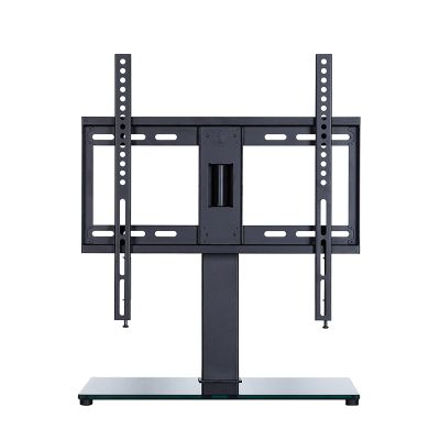 ELUKHT TV Stand Mount, Height Adjustable Table Top TV Stand, Tabletop TV Base with Adjustable Left and Right Holes, Fits 32-60 Inch Low Profile TVs