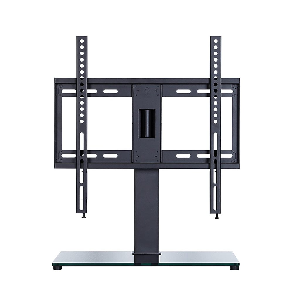 ELUKHT TV Stand Mount, Height Adjustable Table Top TV Stand, Tabletop TV Base with Adjustable Left and Right Holes, Fits 32-60 Inch Low Profile TVs