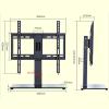 ELUKHT TV Stand Mount, Height Adjustable Table Top TV Stand, Tabletop TV Base with Adjustable Left and Right Holes, Fits 32-60 Inch Low Profile TVs view 2