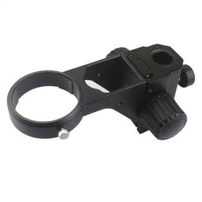 Microscope Kit White/Black 76mm Diameter Microscope Stand Holder Bracket Stereo Zoom Microscope Adjustable Industrial Trinocular Binocular Microscope Arms Microscope Lens Adapters ( Color : Black )