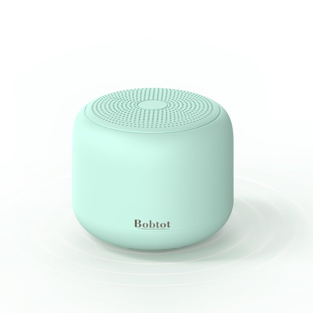 Bobtot Portable Bluetooth Speakers with Strap Easy to Carry, Wireless IPX5 Waterproof Mini Speaker with Loud Stereo Sound, 20 Hours Playtime, Rechargeable Battery, Built-in Microphone, Green