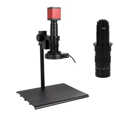 JOEBO Microscope Kit 13MP HD Electronic Digital Microscope Camera Control 130/150/180X C-Mount Lens Microscope Lens Adapters (Color : Bracket B 180x)