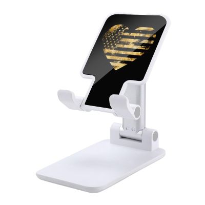 911 Dispatcher Heart Thin Gold Line Cell Phone Stand Foldable Phone Holder Adjustable Phone Stand Desk Accessories