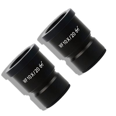 JOEBO Microscope Kit 1pcs/2pcs WF10X Stereo Microscope Wide-Angle Eyepiece Large Field of View High Eye Point 10 Times Microscope Lens Adapters (Color : 2PCS)