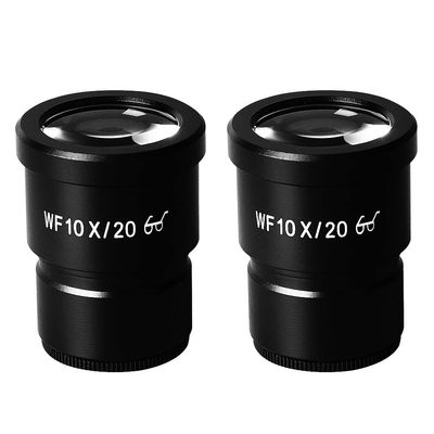 JOEBO Microscope Kit 1 Pair 10X Widefield Scale Microscope Eyepiece Professional Stereo Microscope Eyepiece for Binocular Trinocular Microscopio Part Microscope Lens Adapters