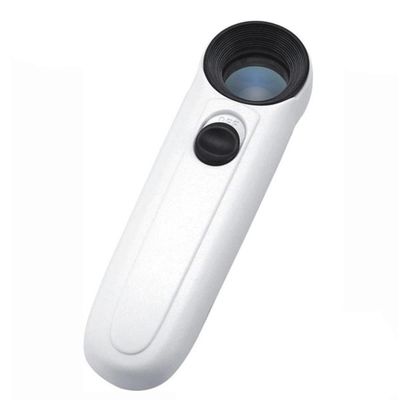 JOEBO Microscope Kit 40x 3.5mm LED Light Handheld Magnifying Glass Microscope Illuminated Magnifier Loupe Lamp Microscope Lens Adapters (Color : 40x)