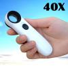 JOEBO Microscope Kit 40x 3.5mm LED Light Handheld Magnifying Glass Microscope Illuminated Magnifier Loupe Lamp Microscope Lens Adapters (Color : 40x) view 4