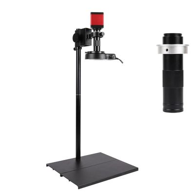 JOEBO Microscope Kit 13MP HD Electronic Digital Microscope Camera Control 130/150/180X C-Mount Lens Microscope Lens Adapters (Color : Bracket D 150x)