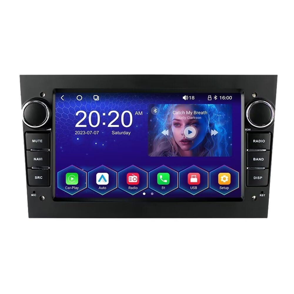 RONGJI 7 inch Linux System Car Radio Stereo for Opel Astra H J Vectra Vauxhall Antara Zafira Corsa C D Vivaro Meriva Veda Head Unit with Car-Play/Android Auto,AM/FM,DSP,SWC
