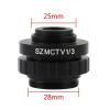 JOEBO Microscope Kit 0.35X 0.5X C Mount Lens Adapter SZMCTV1/2 1/3 1X for Simul Trinocular Stereo Microscope Microscope Lens Adapters (Color : SZMCTV 1-3) view 3