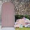 2D Printed Ripples Party Arch Covers Arched Backdrop Cover Stretchy Cover for Party Decoration Round Top Frame Spandex Cover (Light Pink459,6.5x3.3ft) view 4