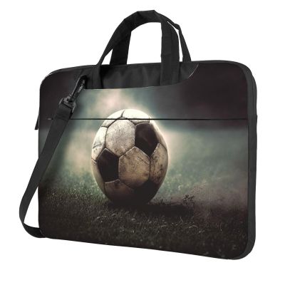 14 inch Laptop Tote Bag Men Women Sport Soccer Shoulder Laptop Sleeve Briefcase Messenger Computer Bag