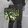 13 inch Laptop Tote Bag Men Women Spring Garden Daisy Flower Shoulder Laptop Sleeve Briefcase Messenger Computer Bag view 2
