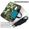 13 inch Laptop Tote Bag Men Women Spring Garden Daisy Flower Shoulder Laptop Sleeve Briefcase Messenger Computer Bag view 4