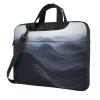 13 inch Laptop Tote Bag Men Women Deep black waves Shoulder Laptop Sleeve Briefcase Messenger Computer Bag view 1