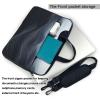 13 inch Laptop Tote Bag Men Women Deep black waves Shoulder Laptop Sleeve Briefcase Messenger Computer Bag view 3