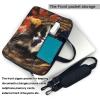 14 inch Laptop Tote Bag Men Women Raccoon in The Fall Tree Hole Shoulder Laptop Sleeve Briefcase Messenger Computer Bag view 3