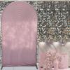 2D Printed Ripple Party Arch Cover Curved Top Backdrop Stretchy Spandex for Party Decoration,Elastic Washable Fabric (Pink,6.5x3.3ft) view 2