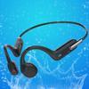AYI Professional Swim Headphones True Bone Conduction Open Ear Headset Underwater MP3 Player Built-in 32G Memory IP68 Waterproof Bluetooth Earphone for Driving Bicycling Running Skiing-X6 Black view 1
