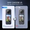2 Pack Screen Protector Film for Insta360 X5/Insta360 X4,Tempered Glass LCD Display Film for Insta 360 X5/insta 360 X4 Accessories,Curved Edges for Seamless Fit,Ultra HD,9H Hardness,Scratch Resistant view 4