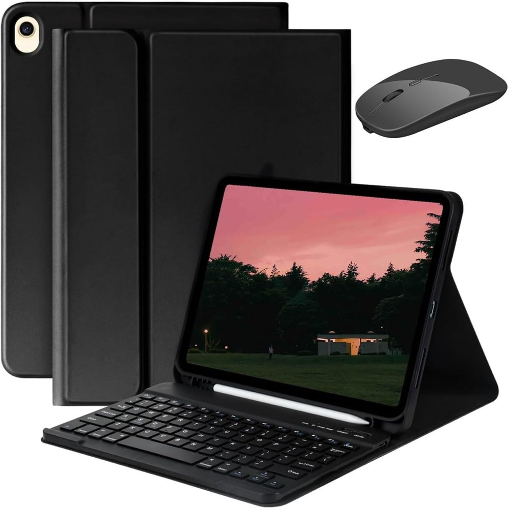 GOOVEN Keyboard case with Mouse for iPad Pro 13 inch 20247th Generation Ultra Thin Bluetooth Keyboard Built-in Pencil Holder Magnetic Detachable Wireless KeyboardBalck