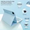 GOOVEN Keyboard case with Mouse for iPad Pro 13 inch 20247th Generation Ultra Thin Bluetooth Keyboard Built-in Pencil Holder Magnetic Detachable Wireless KeyboardBalck view 2