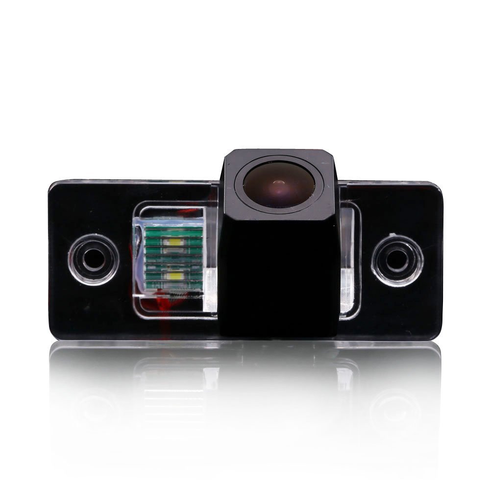 1280p Super Pro Waterproof Backup Camera Color Car Rear View Camera 170 Degree Viewing Angle License Plate with Night Vision for VW Porsche Cayenne Bora Skoda Scirocco Fabia Golf Polo