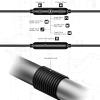 3.5mm Wired Headphones Over Ear Buds for School Earhook Wrap Around Corded Plug in Earphones Sport Running Workout Gym Earbuds Microphone for iPhone 6 6s Samsung/Galaxy A14 MP3 MP4 PC Laptop Computer view 3