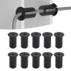 Cable Routing Kit, 10pcs Silicone Wall Grommet Feed Through Bushings for 0.75in Cable, Antenna Guard, Indoor & Outdoor Use (Black) view 3
