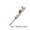 50Pcs Male Female DJ622-F0.4A DJ612-F0.4A 0.4MM Splice Terminal Crimp Pins Automotive Connector Terminal 917308-1 (Color : Male Terminal) view 2