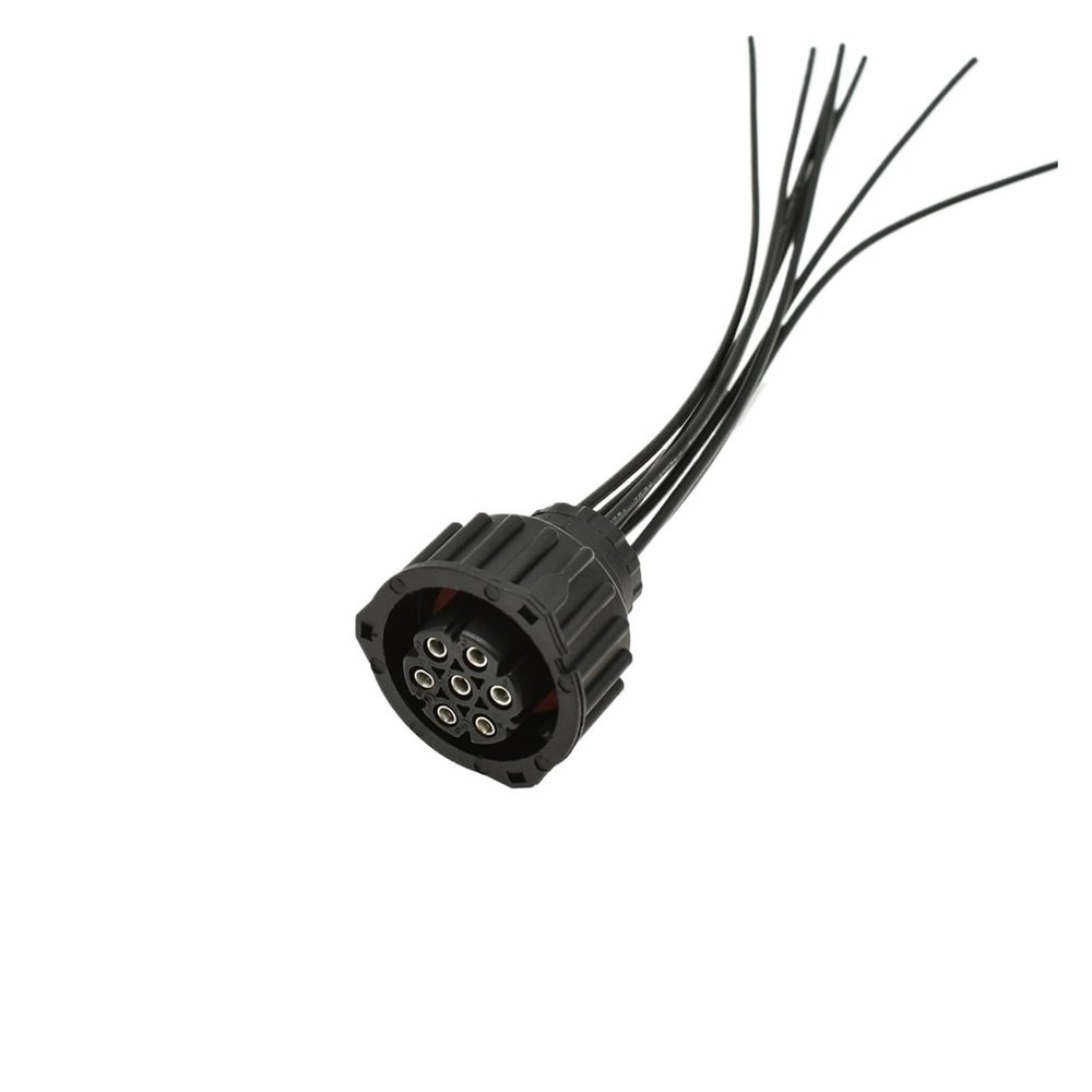 1 Set 7 Pin Tyco Amp 1.5 Mm BU-STE KPL Circular Din Housing Male Female Connector 968421-1 967650-1 1718230-1 with Cable Sheath (Color : Female with wire)