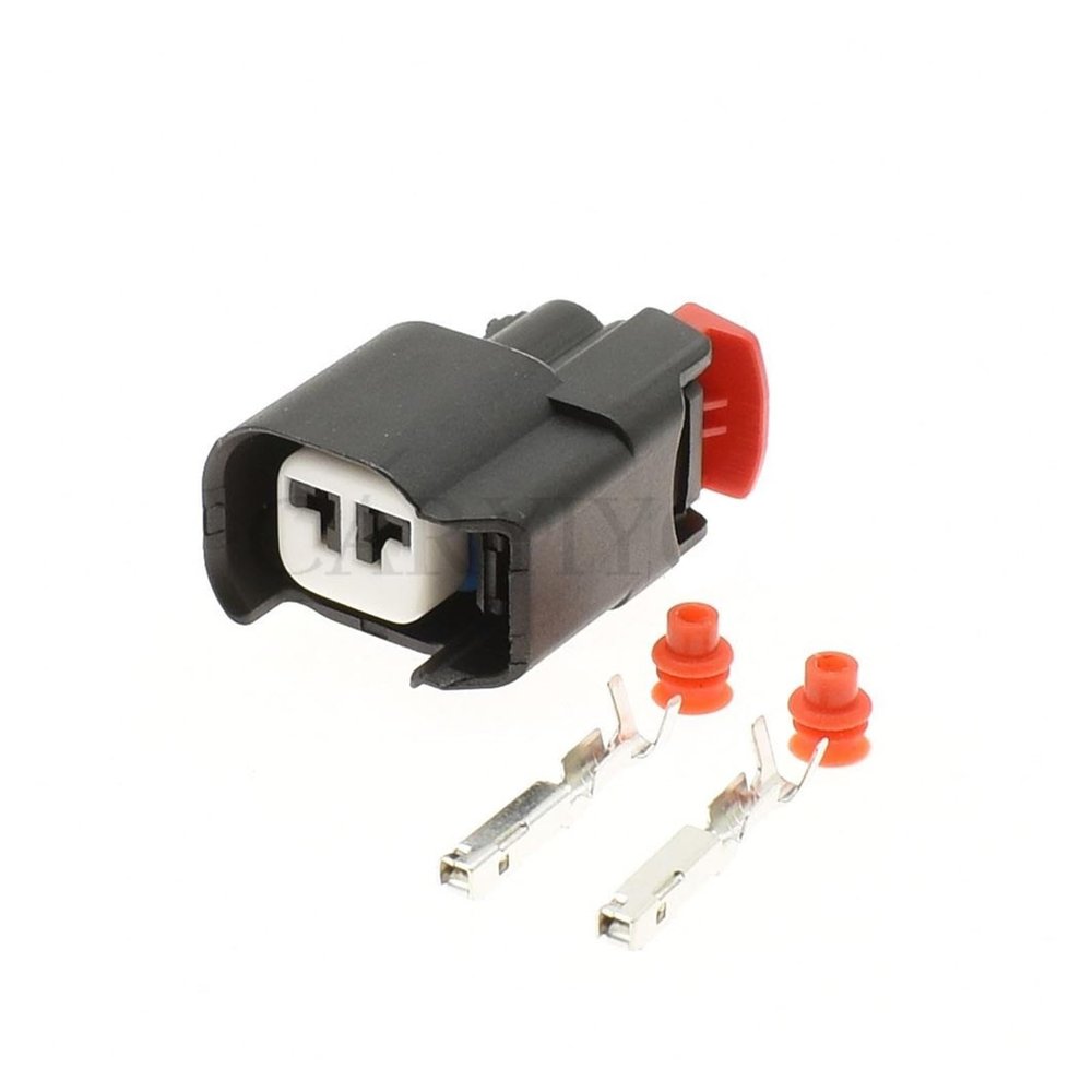 TakenE 1 Set 2 Pin Auto Air Conditioner Compressor Pump Connector Harness Socket ABS Sensor Plug 34062-0028 (Color : Female)