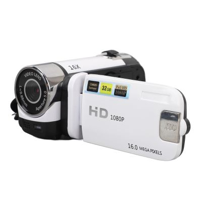 Zunate Mini 16MP Handheld Video Camcorder, 16X Digital Zoom 1080P Photos Vlogging Camera with 2.7 Inch LCD Screen, Anti Shake, Timer Selfies and Continuous for Travel (US Plug)