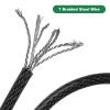 DAOSEC 10 ft x 1/2" Heavy Duty Cut-Proof Security Cable, Kayaking & Outdoor Equipment view 4