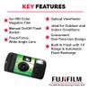 Fujifilm QuickSnap Flash 400 Disposable 35mm Camera (Pack of 2) Bundle with Hand Strap and Lens Cleaning Cloth view 3