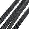 1007 100pk 11 Inch UV Resistant 50lbs Black Cable Zip Tie - Durable zip ties manufactured with UV resistant 6/6 nylon material, Strong blocky heads, Lots of zip ribs, Excellent for network gear view 3