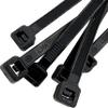 1007 100pk 11 Inch UV Resistant 50lbs Black Cable Zip Tie - Durable zip ties manufactured with UV resistant 6/6 nylon material, Strong blocky heads, Lots of zip ribs, Excellent for network gear view 4