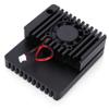 Case for Nanopi R2S Black Aluminum Alloy Holder Case Aluminium Alloy Enclosure Aluminum Alloy Material Electronic Cooling Fans view 1
