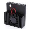 Case for Nanopi R2S Black Aluminum Alloy Holder Case Aluminium Alloy Enclosure Aluminum Alloy Material Electronic Cooling Fans view 2