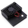 Case for Nanopi R2S Black Aluminum Alloy Holder Case Aluminium Alloy Enclosure Aluminum Alloy Material Electronic Cooling Fans view 4