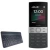 BoxWave Keyboard Compatible with Nokia 150 (2023) - SlimKeys Bluetooth Keyboard, Portable Thin with Chiclet-Style Keys - Jet Black view 1