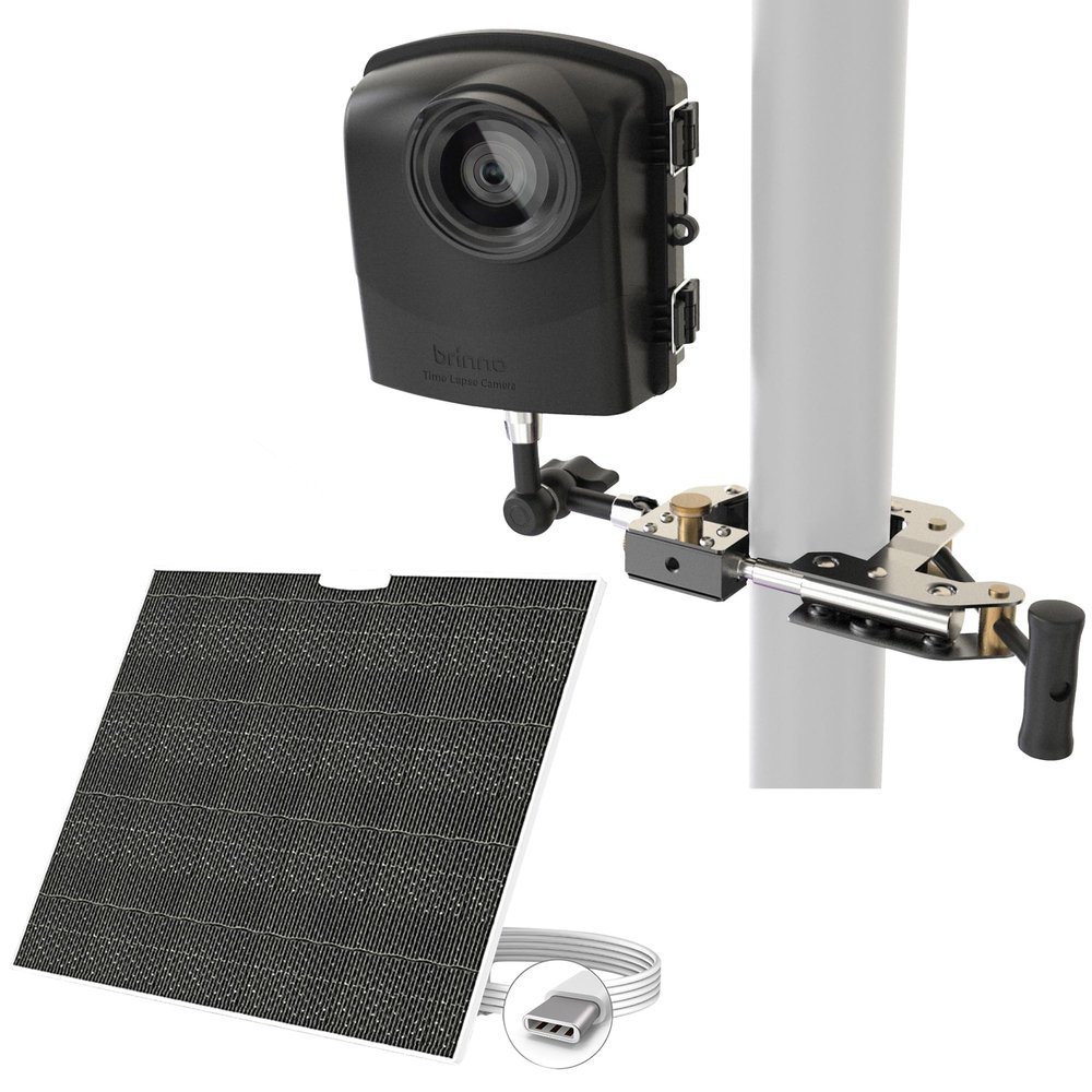 Brinno BCC2000 Plus + ASP1000-P Construction Camera & Solar Panel Bundle
