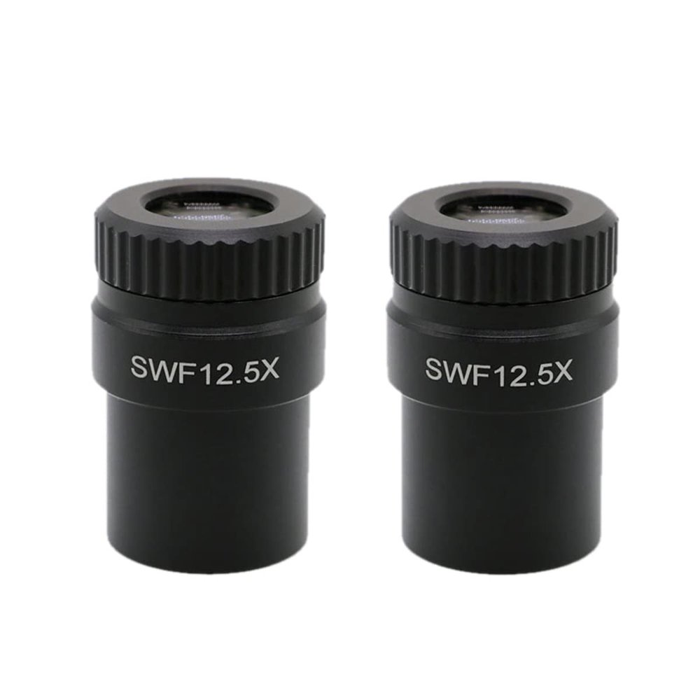 Microscope Kit Microscope Eyepiece, SWF12.5X/20mm Biological Microscope Wide-Angle Eyepiece for Optical Microscope Eyepieces, 20mm Large View 30mm Mounting Adjustable Microscope Eyepiece Microscope Le