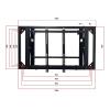 WPTGODGB Wall-Mounted Cantilever Bracket Hydraulic TV Stable Wall 86 Bracket Reinforced Telescopic TV 45 49 55 65 75 86 TV inch Hanging (Color : 75-inch) view 3