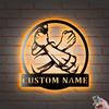 Decor Sign, Custom Beat Box Wall Art LED Lights Metal Wall Decor, Personalized Beatboxing Name Decoration For Home, HipHop Metal Home Decor view 1