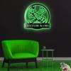 Decor Sign, Custom Beat Box Wall Art LED Lights Metal Wall Decor, Personalized Beatboxing Name Decoration For Home, HipHop Metal Home Decor view 3